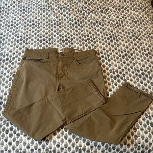 Men's Flint and Tinder Olive Chino Pants - Classic Straight Fit 34x32